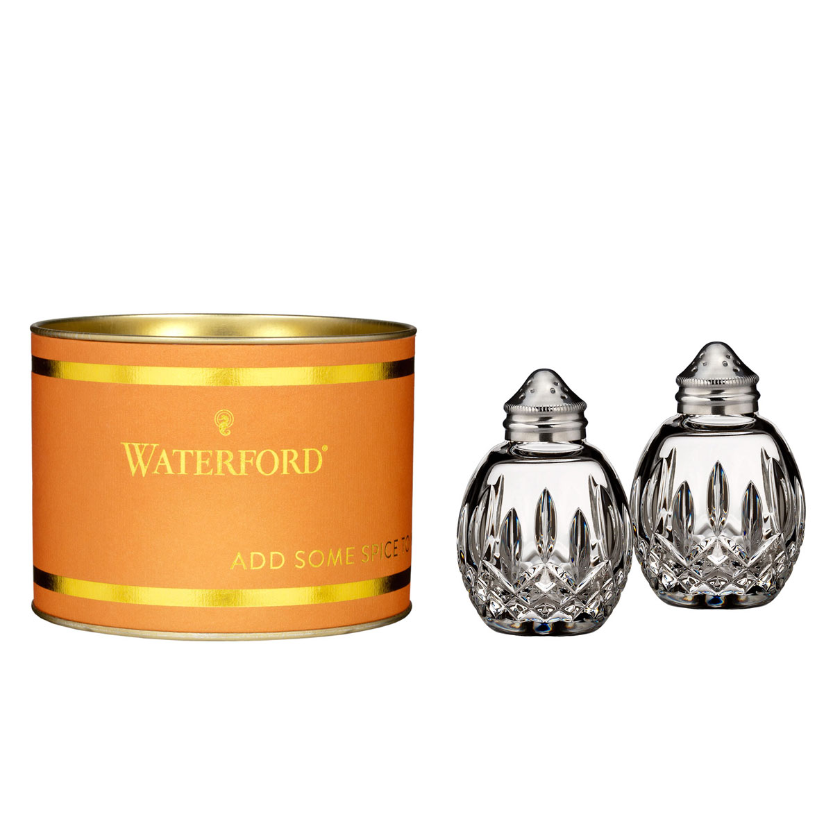 Waterford Crystal, Giftology Lismore Round Salt and Pepper Set