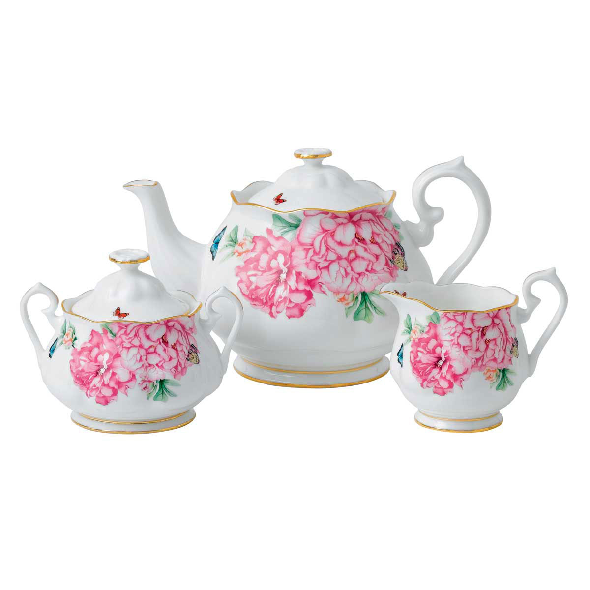 Miranda Kerr For Royal Albert Friendship Teapot, Sugar and Creamer