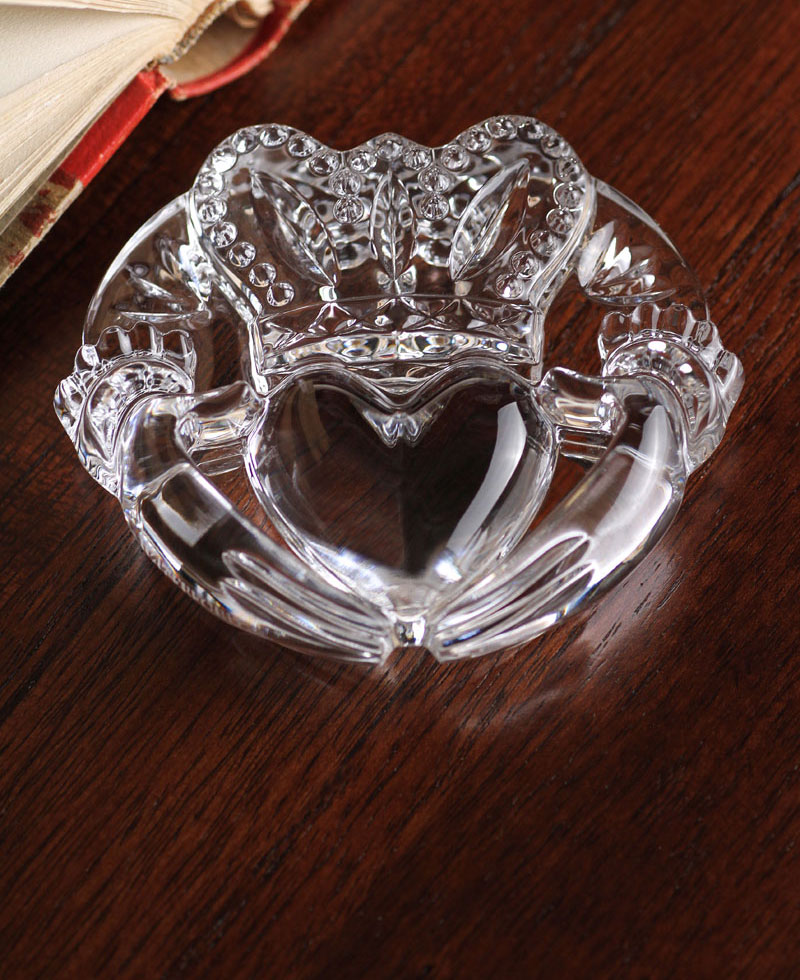 Waterford Crystal, Claddagh Crystal Paperweight