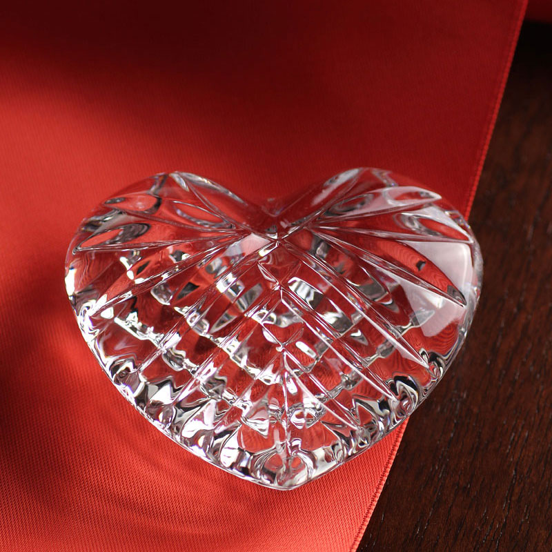 Waterford Crystal, Celtic Heart Crystal Paperweight