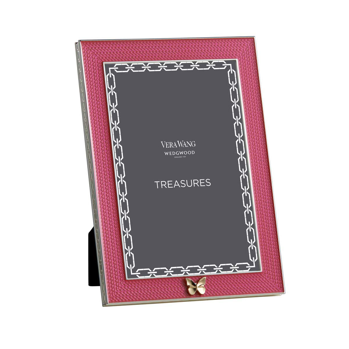 Vera Wang Wedgwood Treasures With Love Pink Butterfly 4x6 Frame