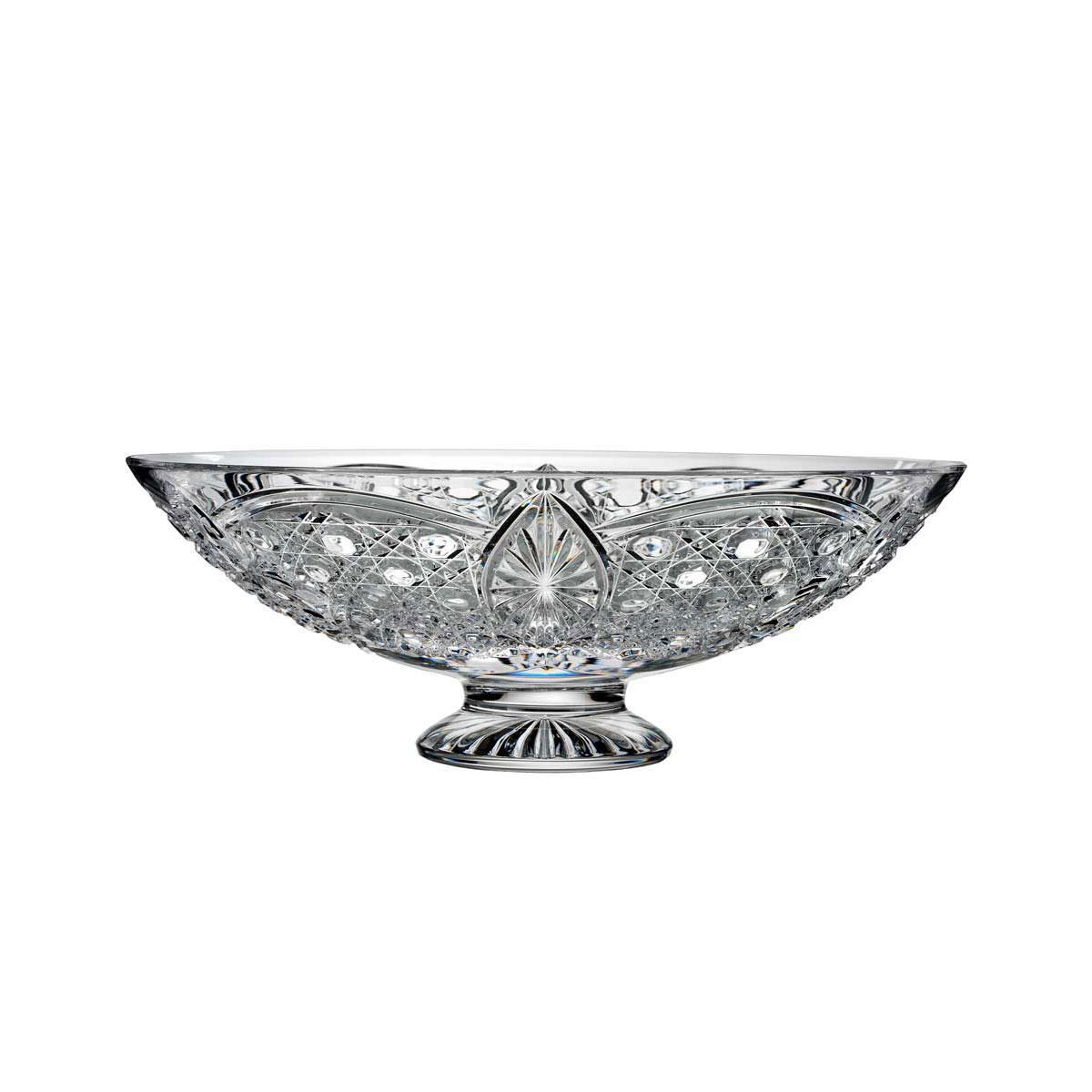Waterford Crystal, House of Waterford Wicker 13" Low Crystal Bowl