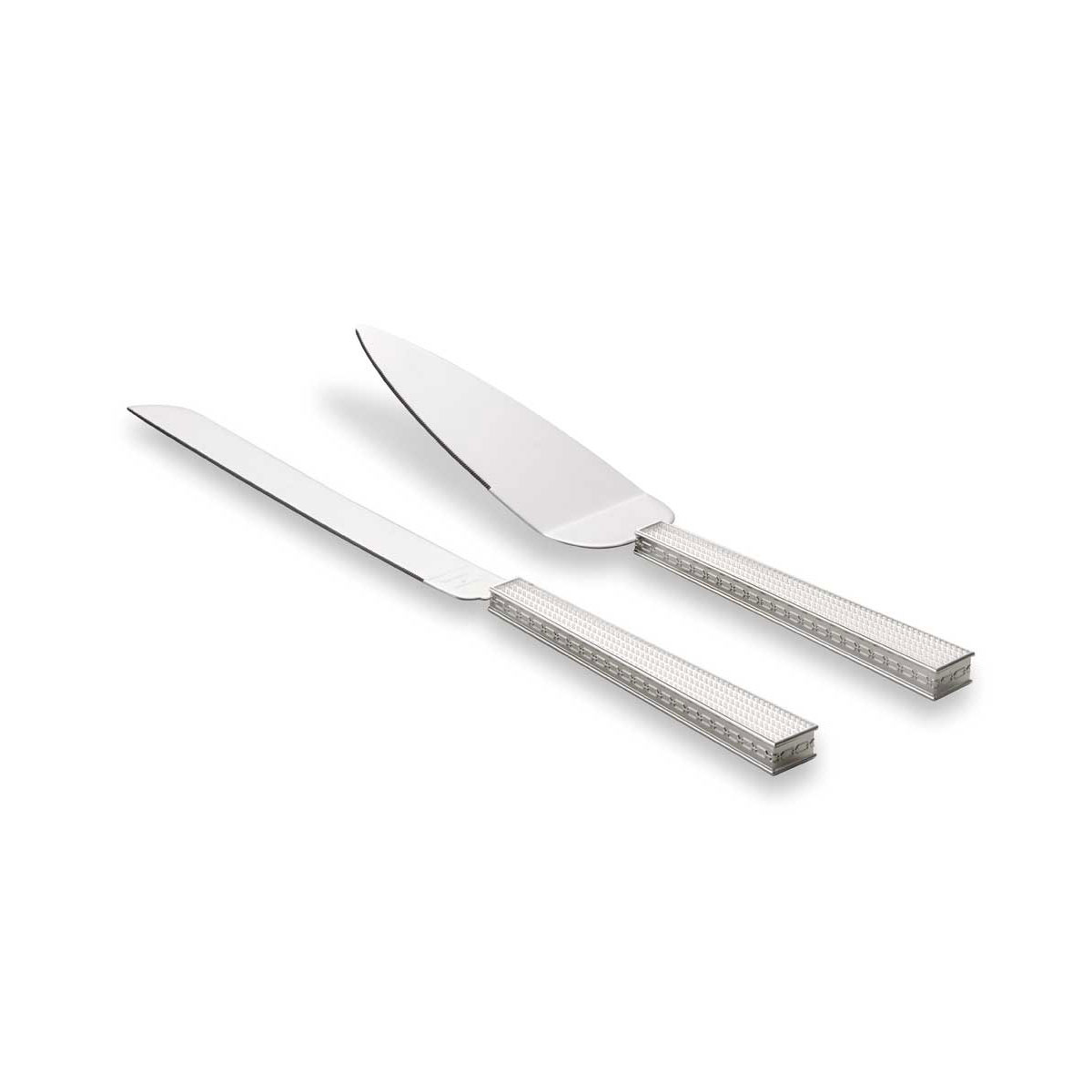 Vera Wang Wedgwood With Love Nouveau Cake Knife and Server Set, Silver