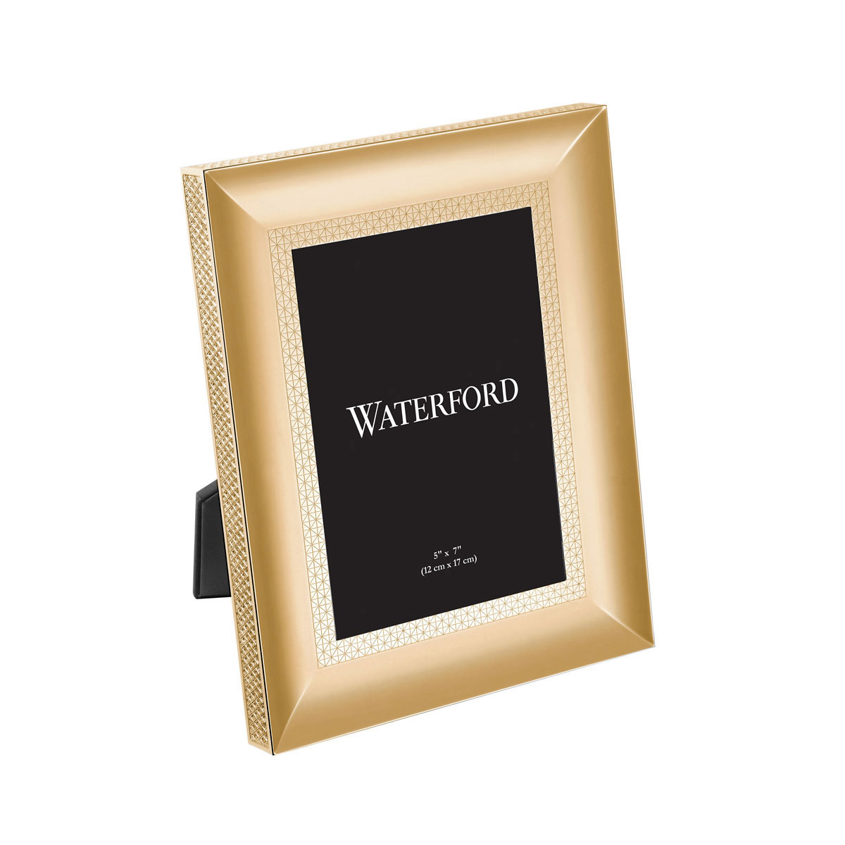 Waterford Lismore Diamond Gold 5x7" Metal Frame
