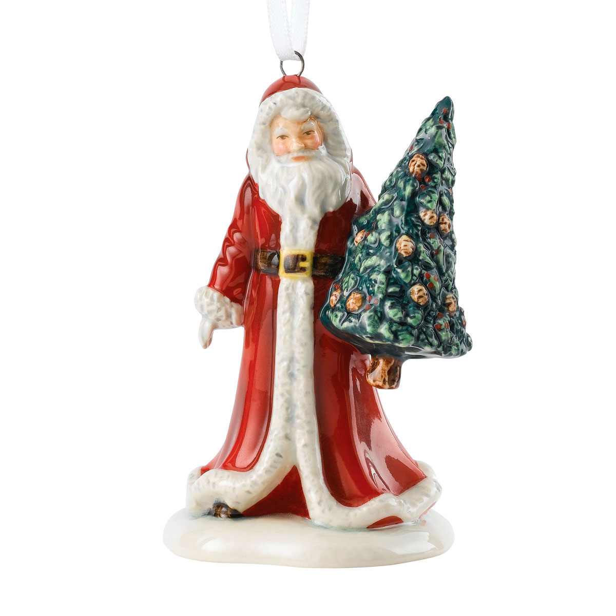 Royal Doulton 2018 Santa With Tree Christmas Ornament