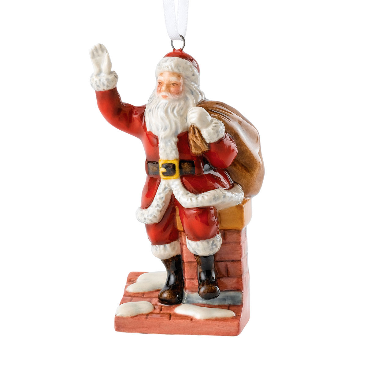 Royal Doulton 2018 Santa On A Chimney Christmas Ornament