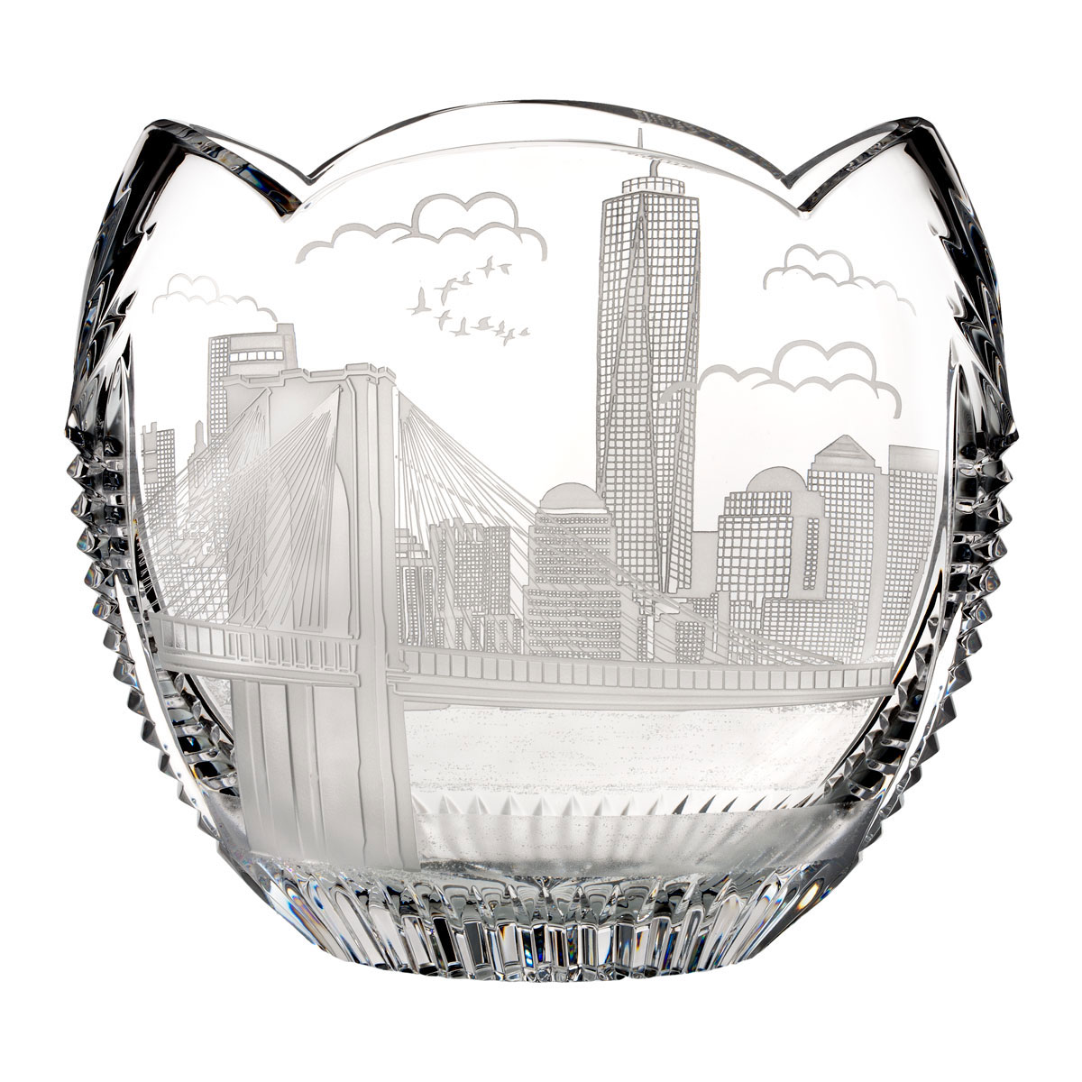 Waterford Crystal, House of Waterford America the Beautiful New York Crystal Bowl