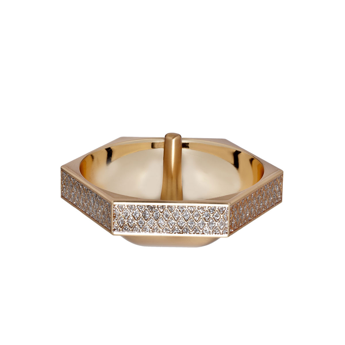 Waterford Lismore Diamond Gold Ring Holder