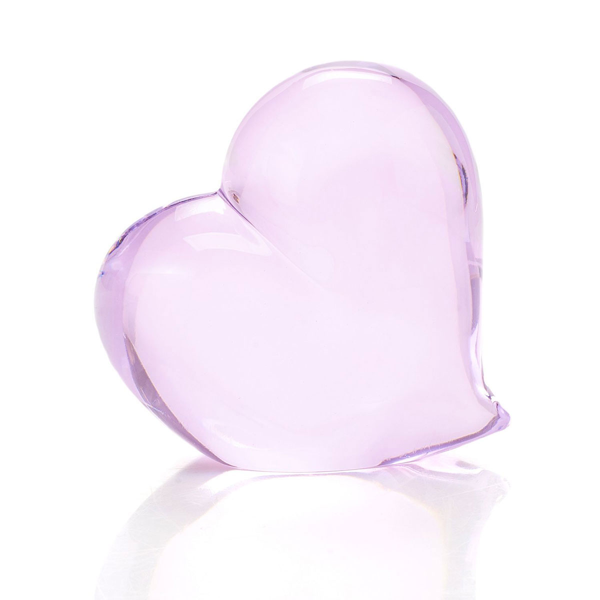 Waterford Crystal 4" Tender Pink Heart Paperweight