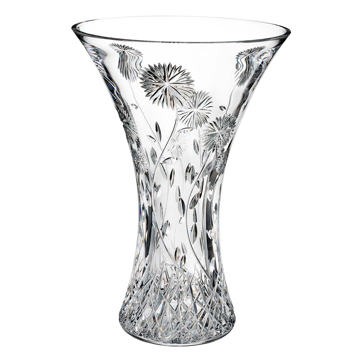 Waterford Crystal, House of Waterford Matt Kehoe Dahlia 14" Crystal Vase, Limited Edition of 400