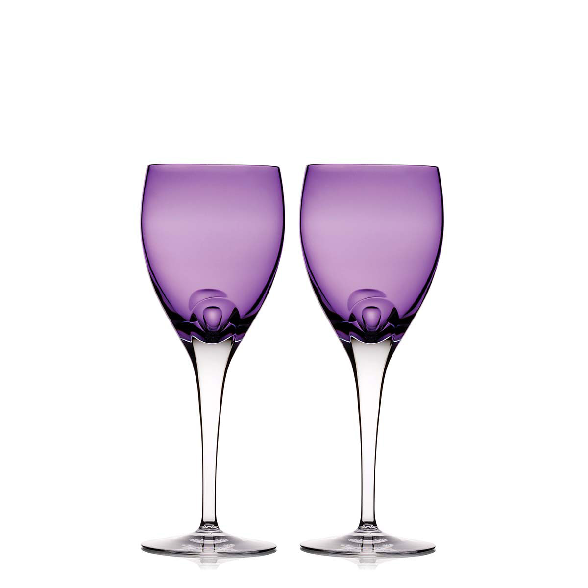 Waterford Crystal, W Heather Crystal Wine Goblets, Pair