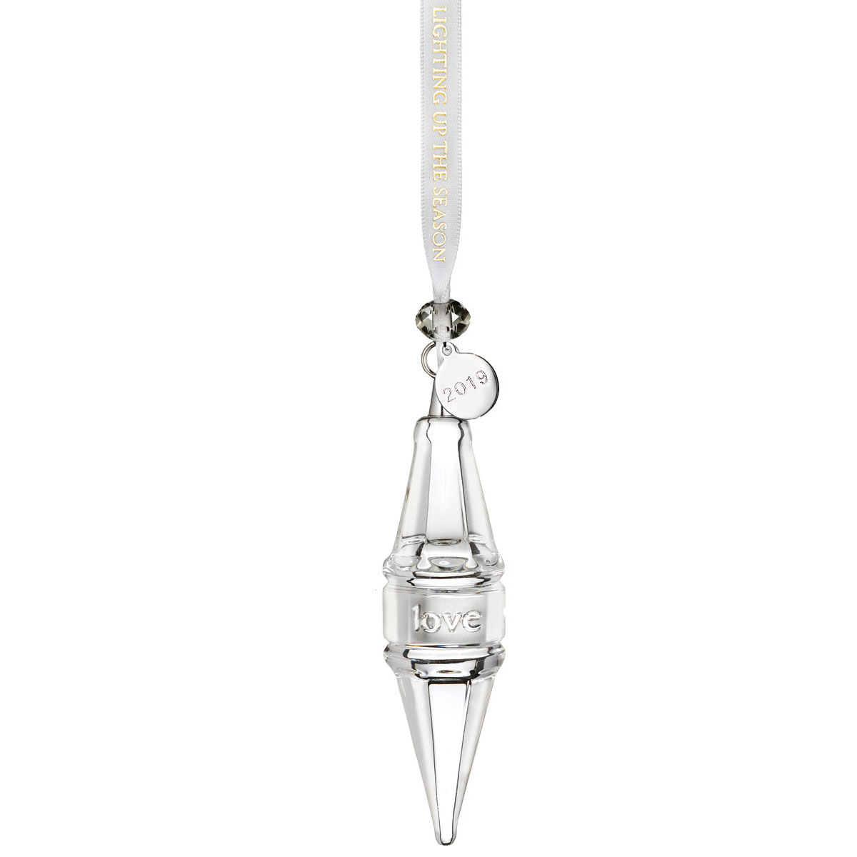 Waterford Crystal 2019 Ogham Love Icicle Ornament
