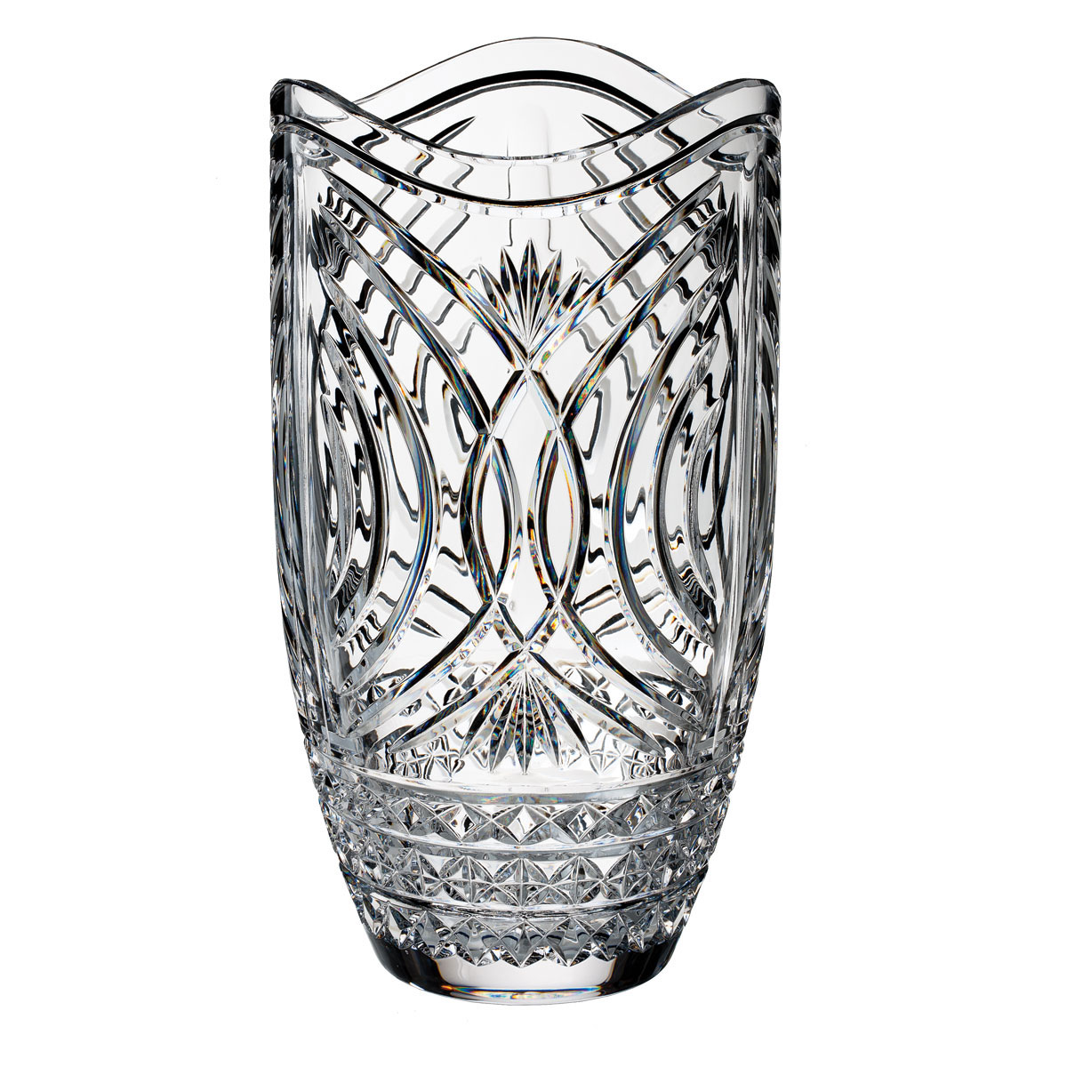 Waterford Crystal, House of Waterford Waves of Tramore 14" Crystal Vase
