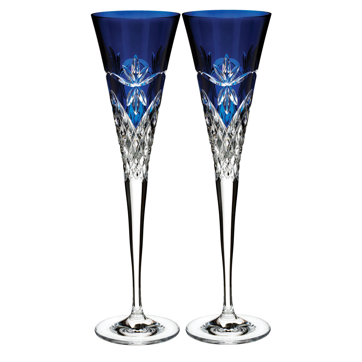 Waterford 2019 Times Square Midnight Flute, Pair