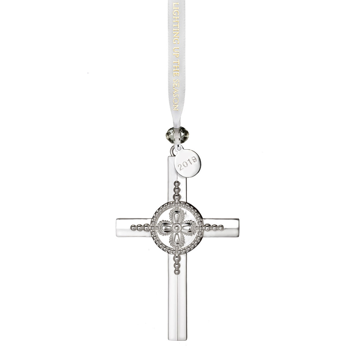 Waterford 2019 Silver Cross Ornament