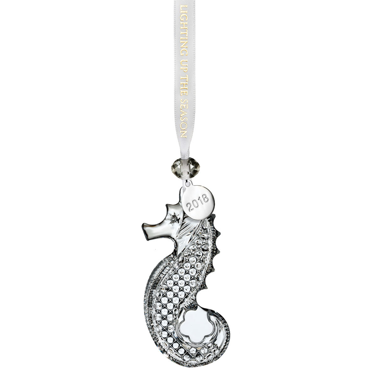 Waterford 2018 Clear Seahorse Ornament