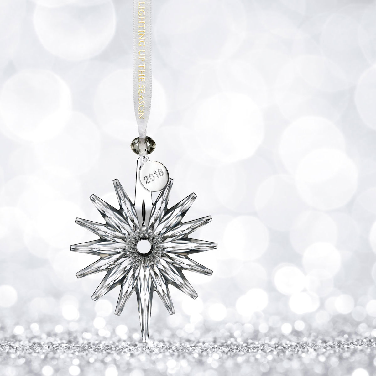 Waterford Crystal 2018 Annual Snow Crystal Pierced Ornament
