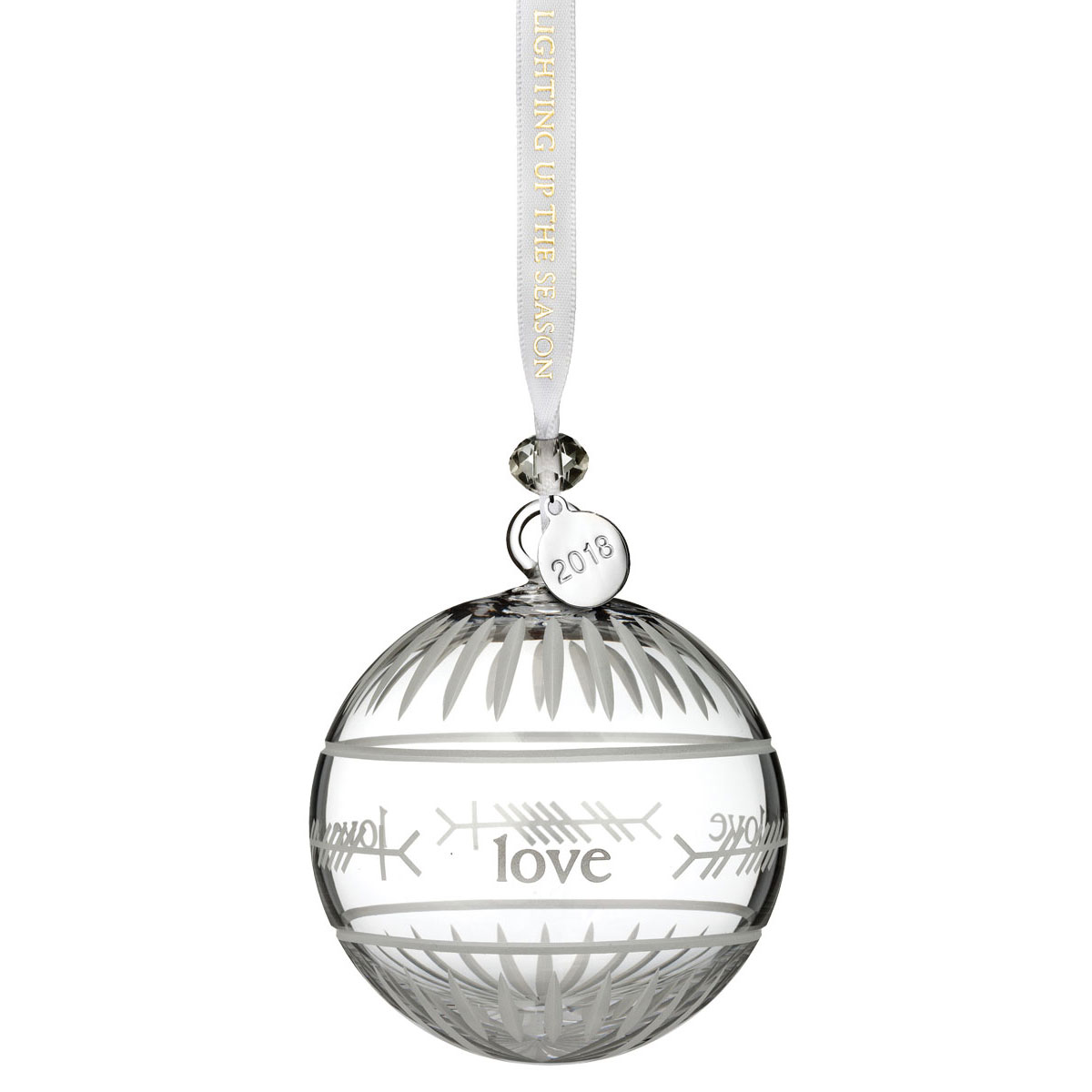 Waterford Crystal 2018 Ogham Love Ball Ornament