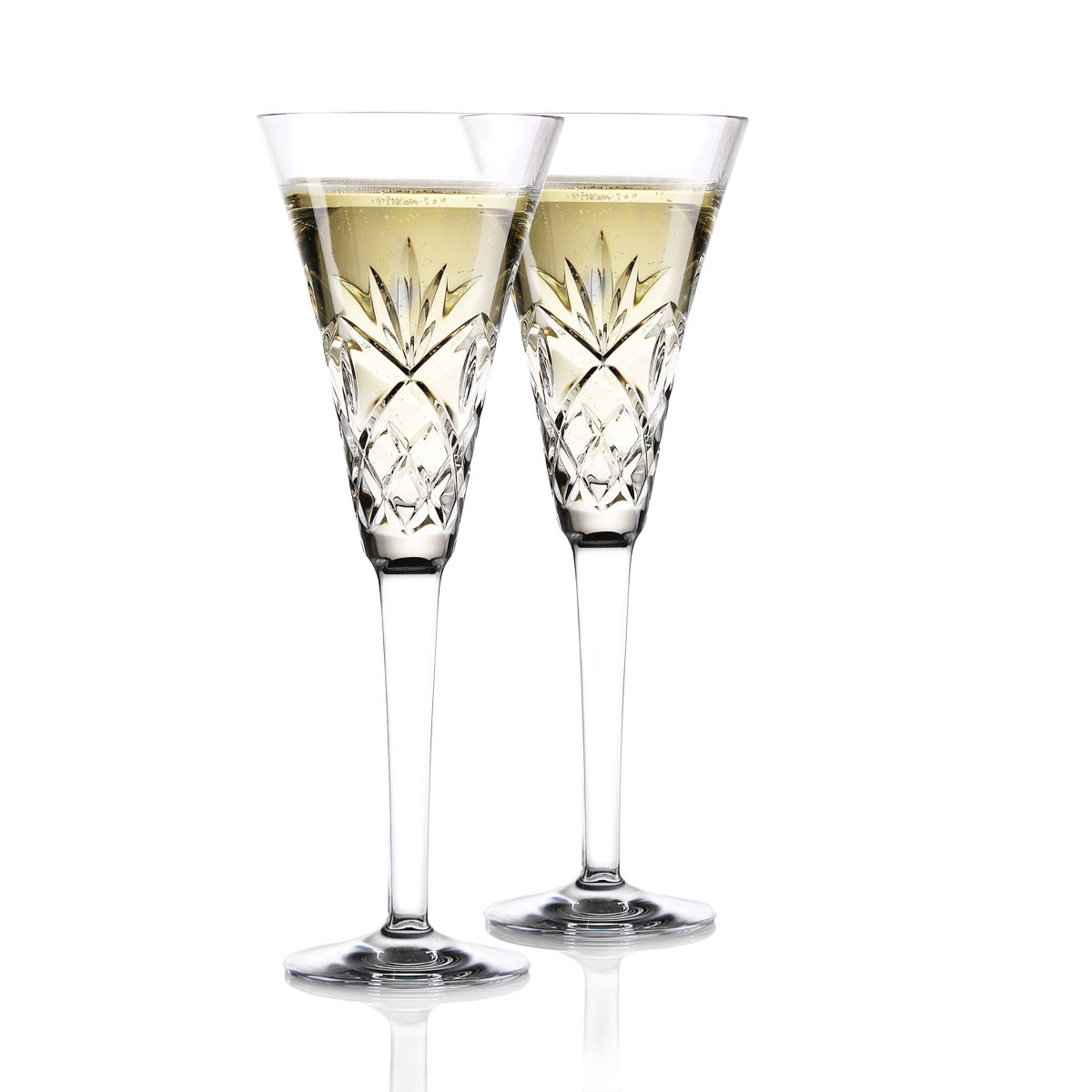 Waterford Crystal Huntley Wedding Toasting Champagne Flutes, Pair