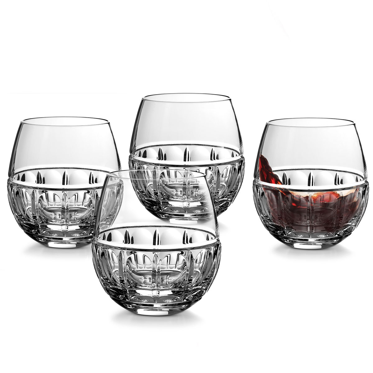 Waterford Bolton Stemless Red Wine Glasses, Set of Four