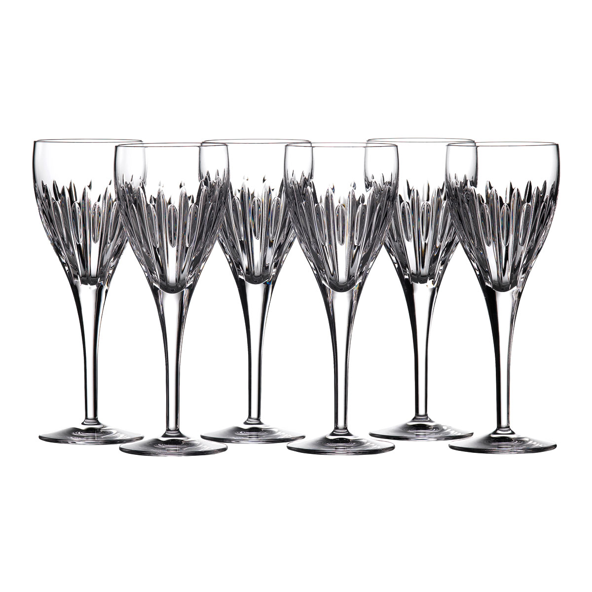 Waterford Crystal Ardan Mara Wine Glasses Set Of 6 Crystal Classics