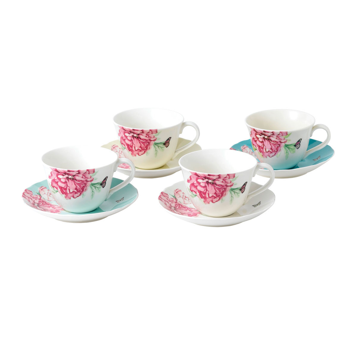 Royal Albert Everyday Friendship Teacup and Saucer Set Of 4