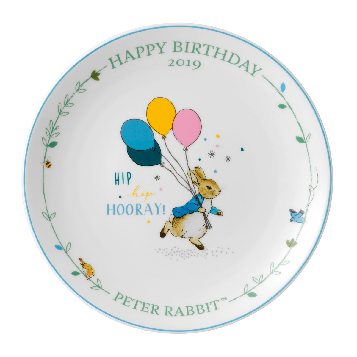 Wedgwood China Peter Rabbit 2019 Annual Birthday Plate
