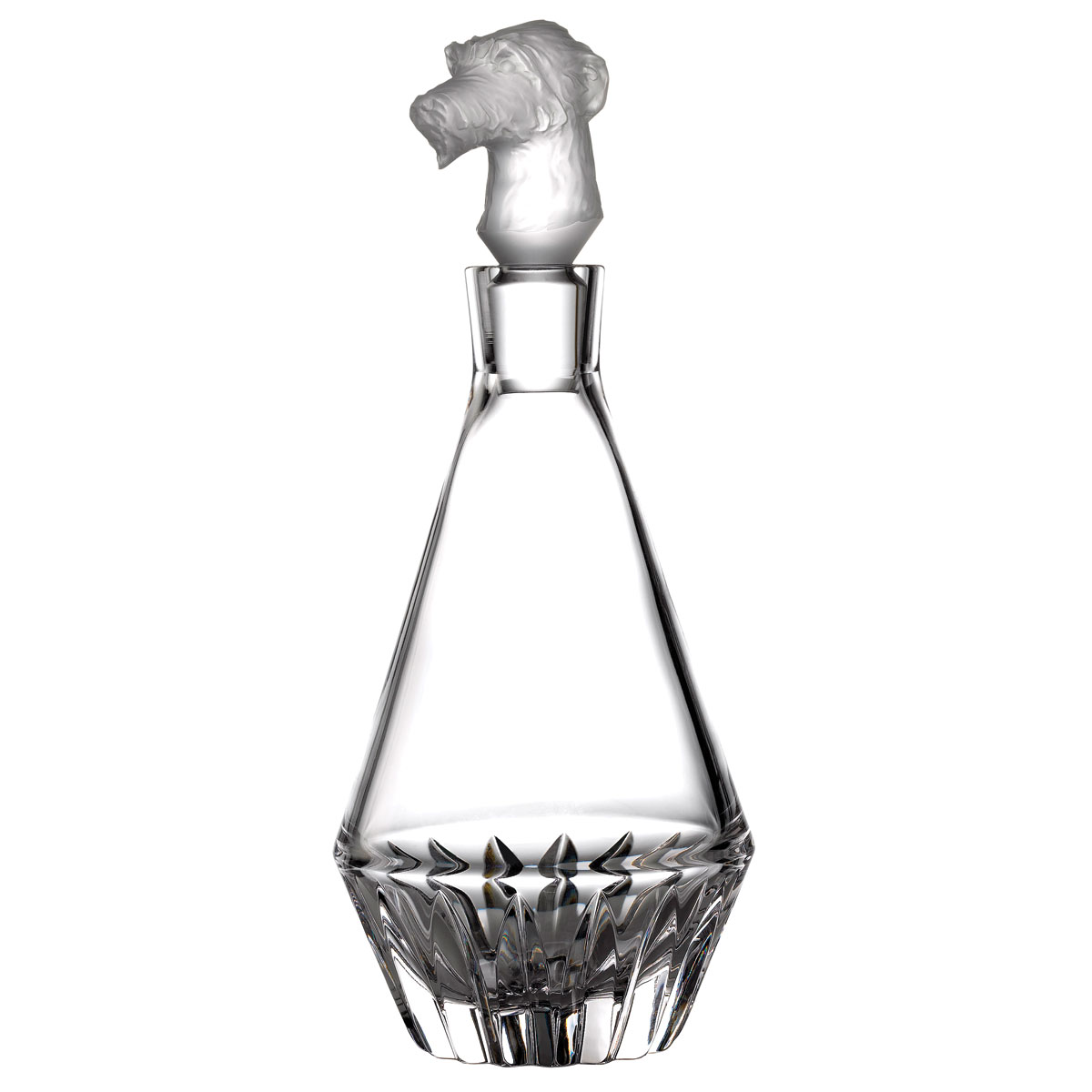 Waterford Crystal Irish Dogs Madra Decanter Wolfhound, Frosted