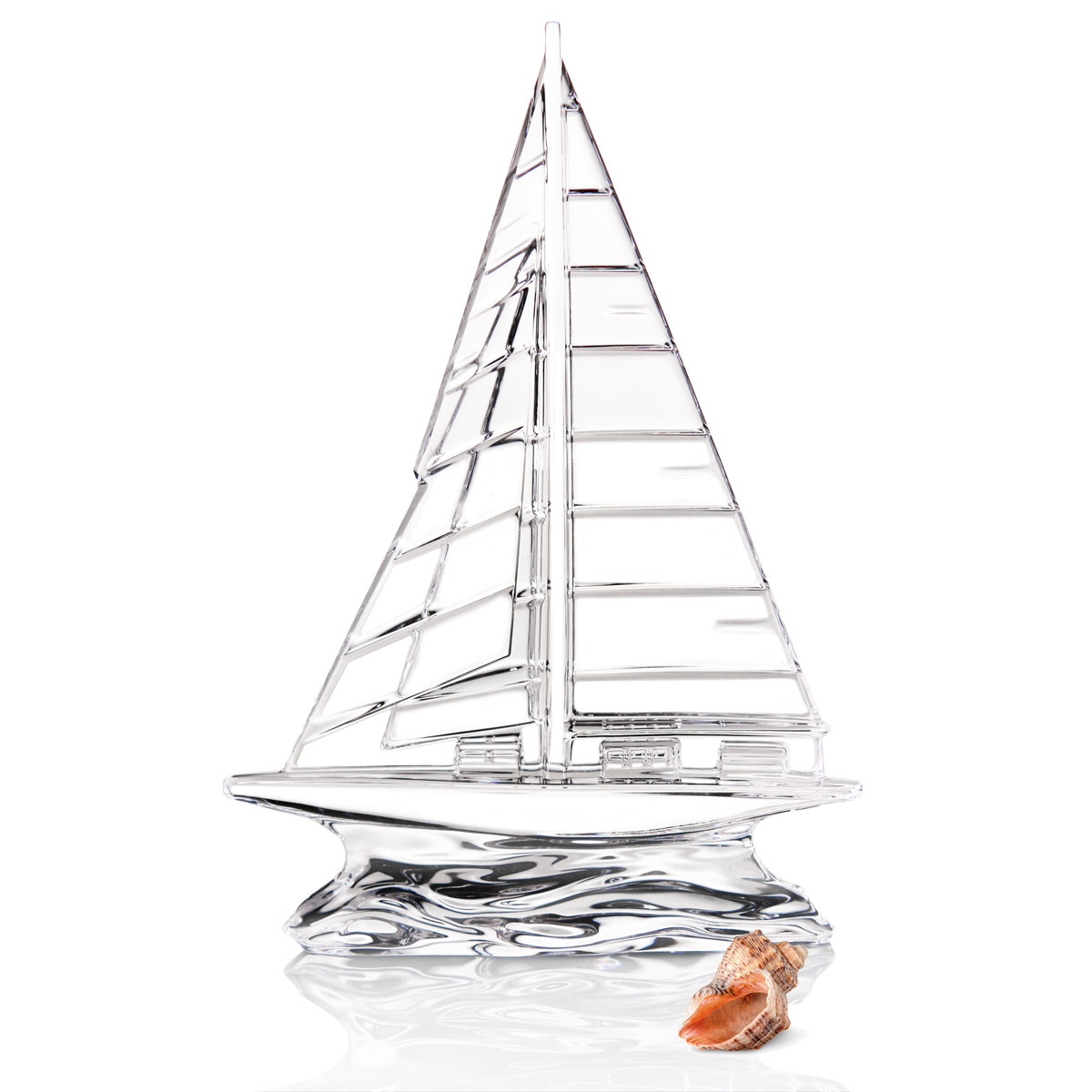 Waterford Crystal 9" Sailboat Sculpture, Clear
