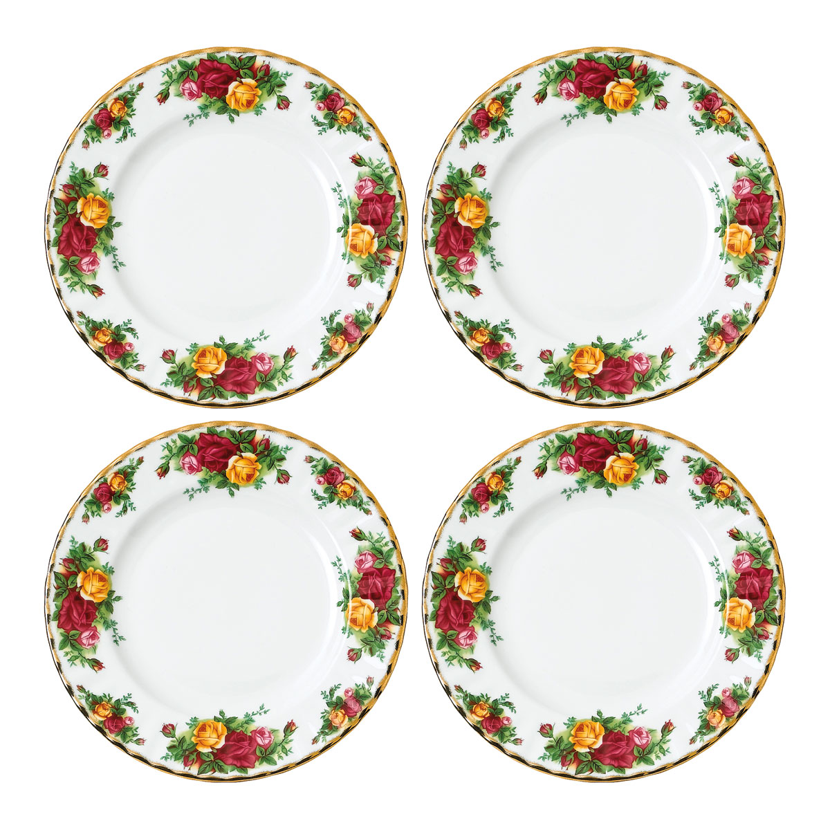 Royal Albert Old Country Roses Salad Plate Set of 4