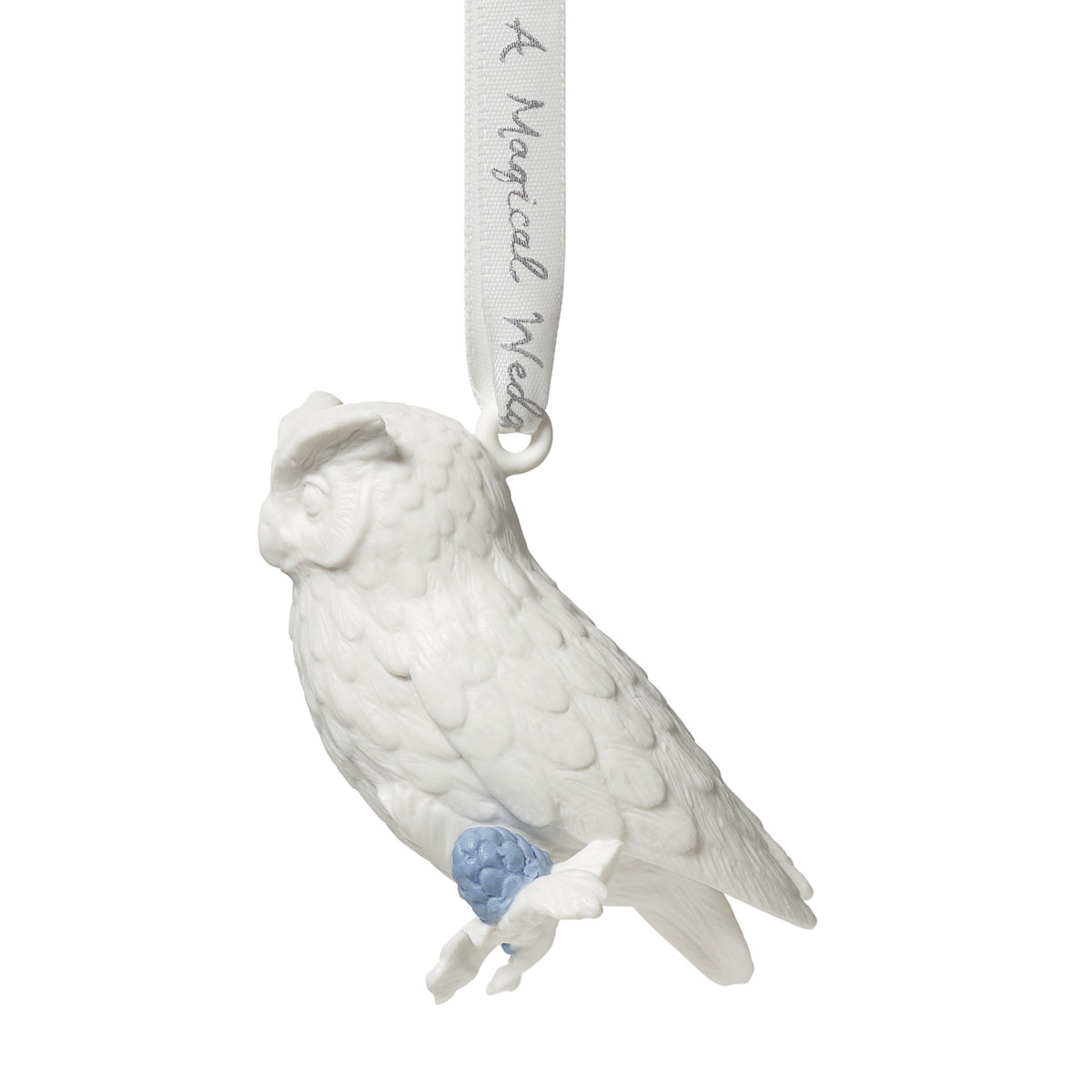Wedgwood Figural Owl Christmas Ornament