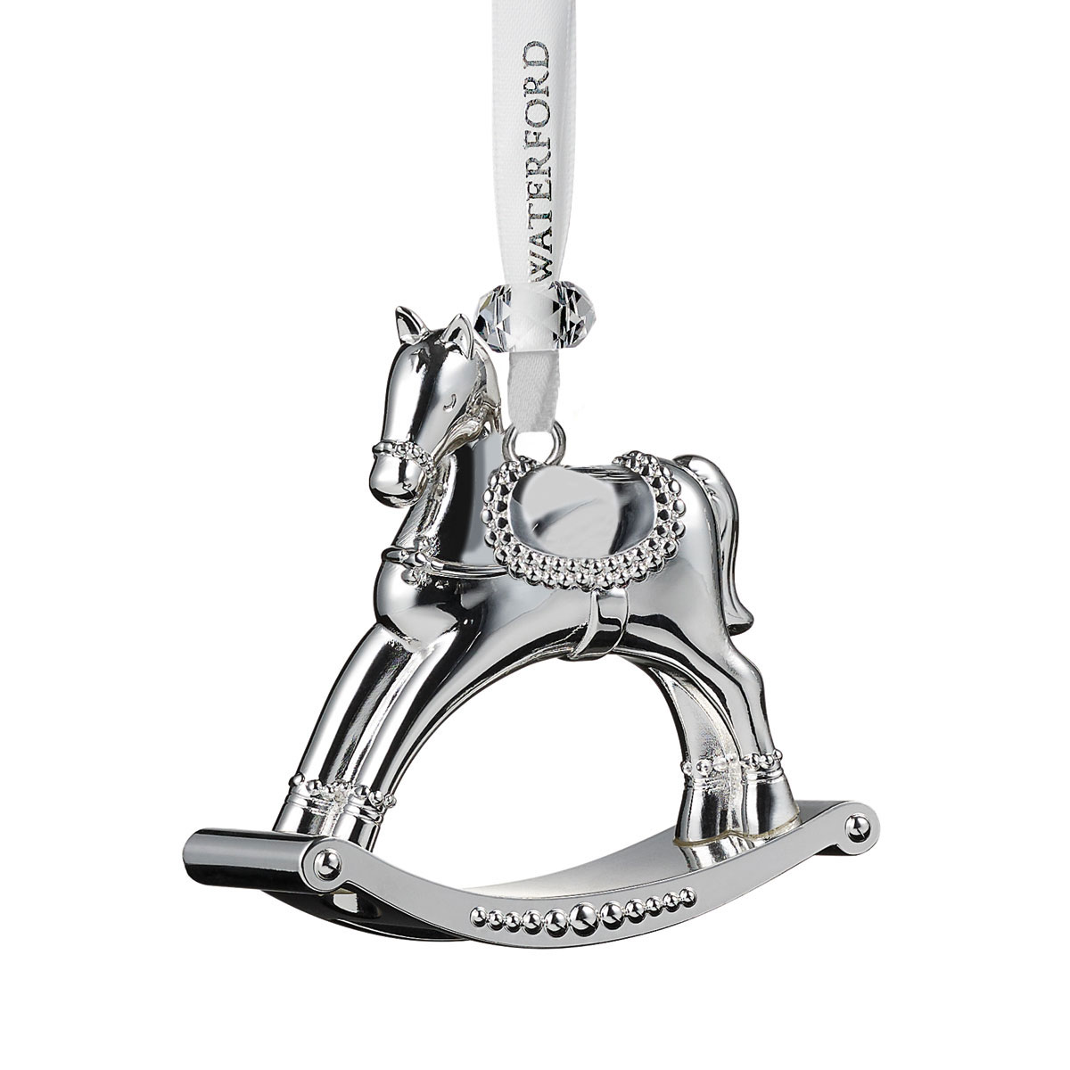 Waterford Silver Rocking Horse Ornament