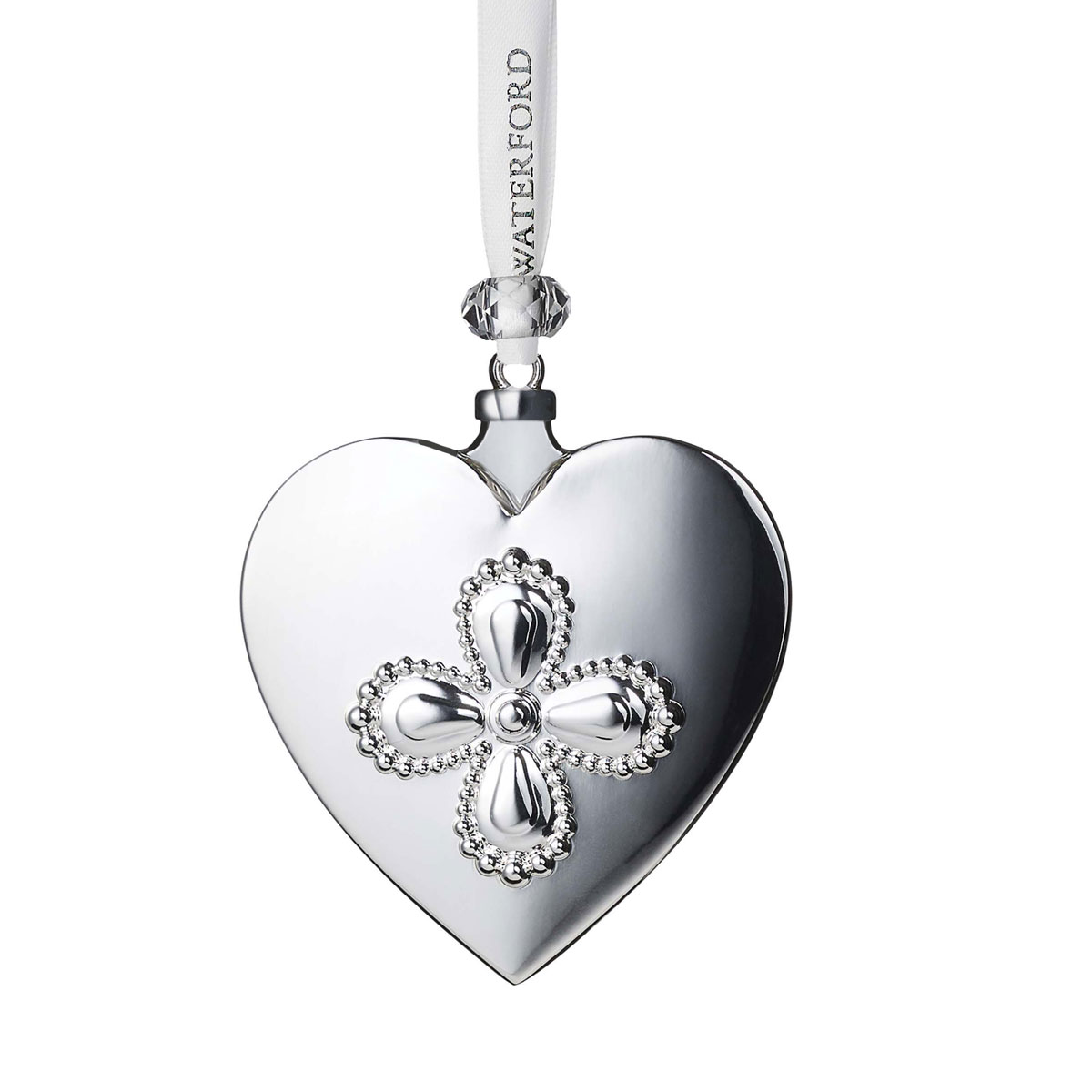 Waterford Silver Heart Ornament