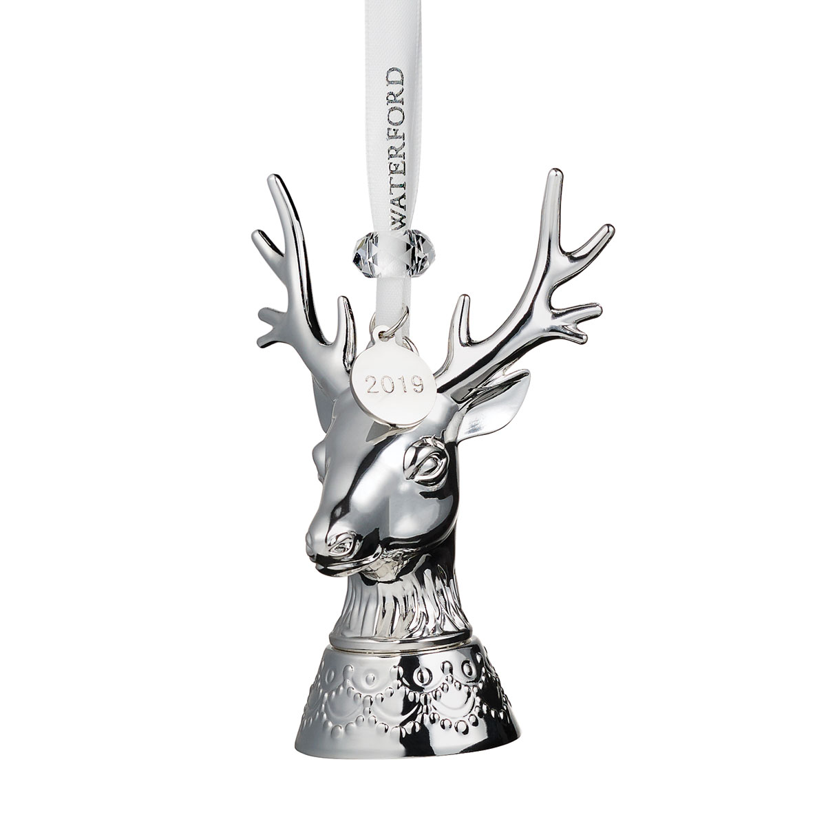 Waterford 2019 Silver Stag Ornament