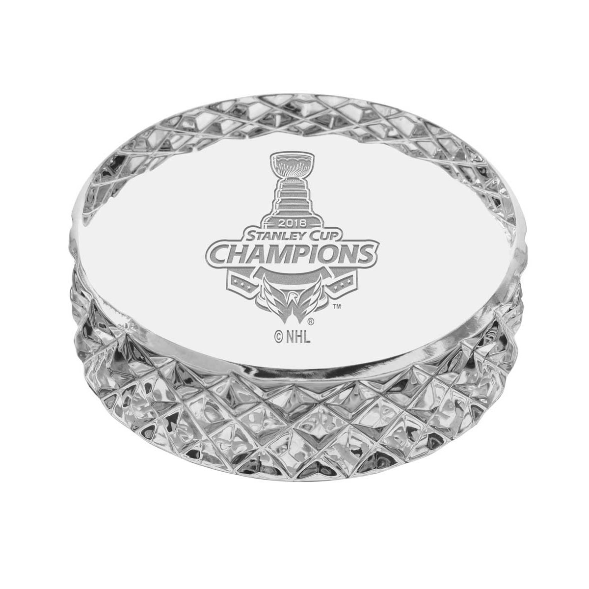Waterford 2018 NHL Stanley Cup Champions Washington Capitals Crystal Hockey Puck