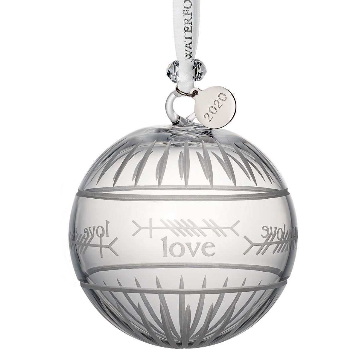 Waterford Crystal 2020 Ogham Love Ball Christmas Ornament