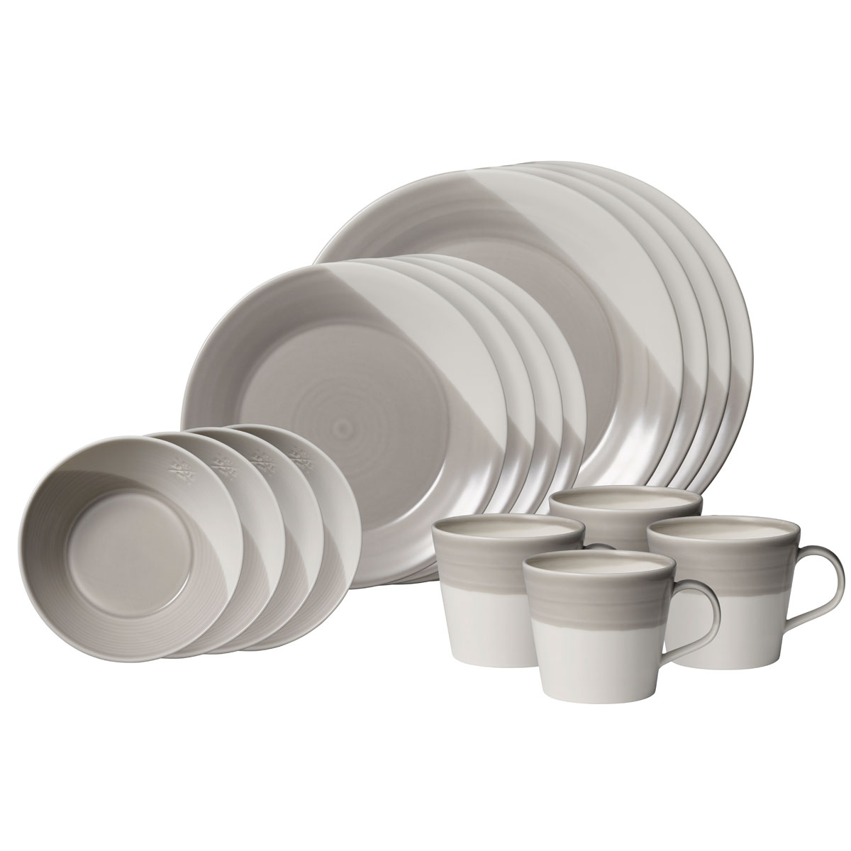 Royal Doulton Bowls of Plenty 16-Piece Set Grey