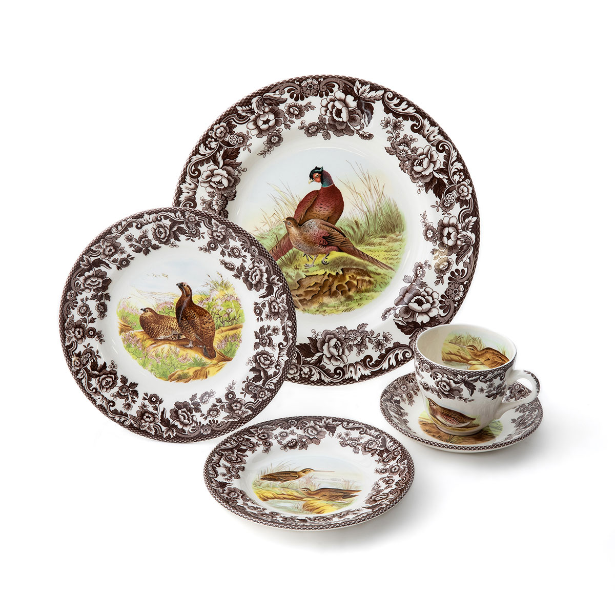 Spode Woodland 5 Piece Place Setting