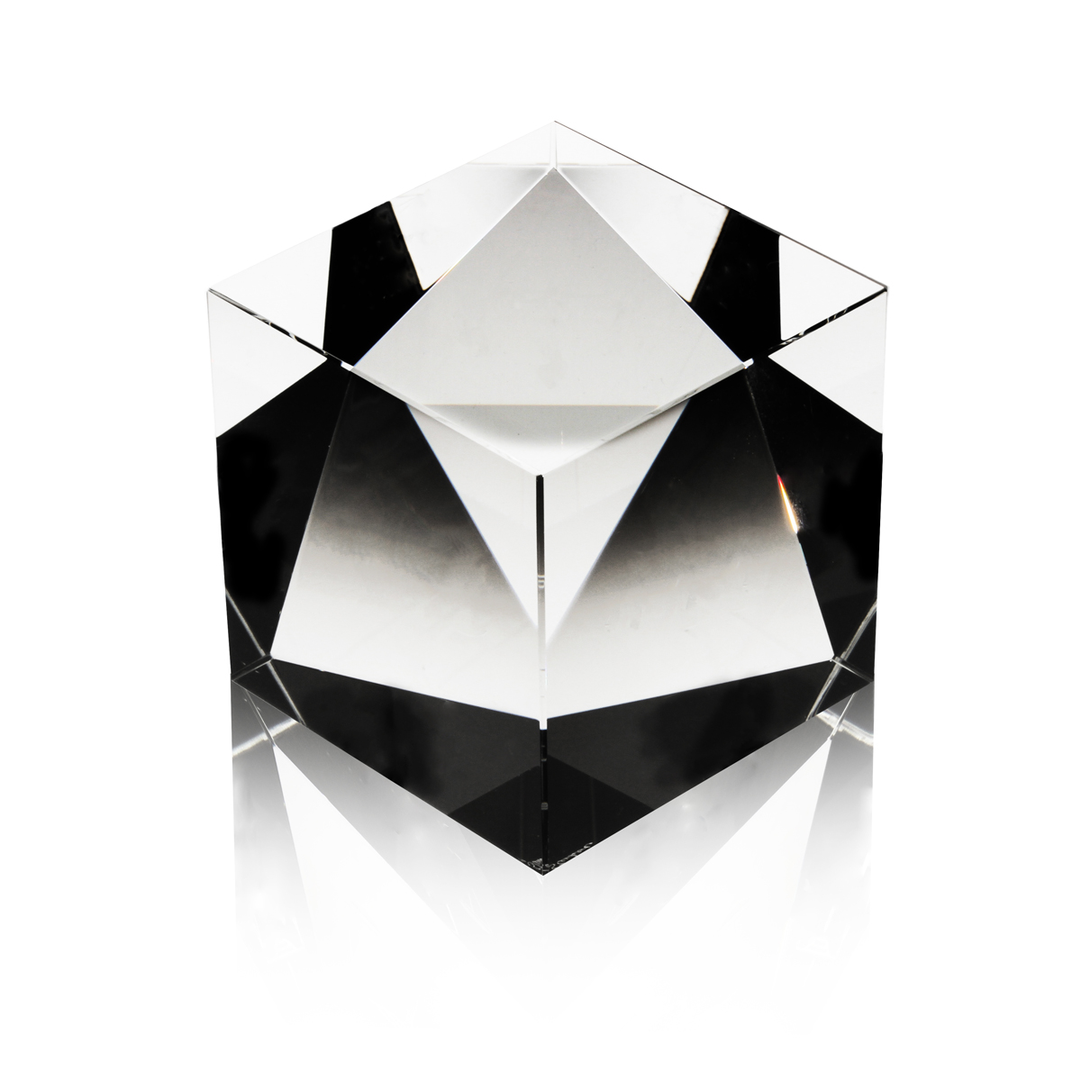 Steuben Desk Accessory, Cube Crystal