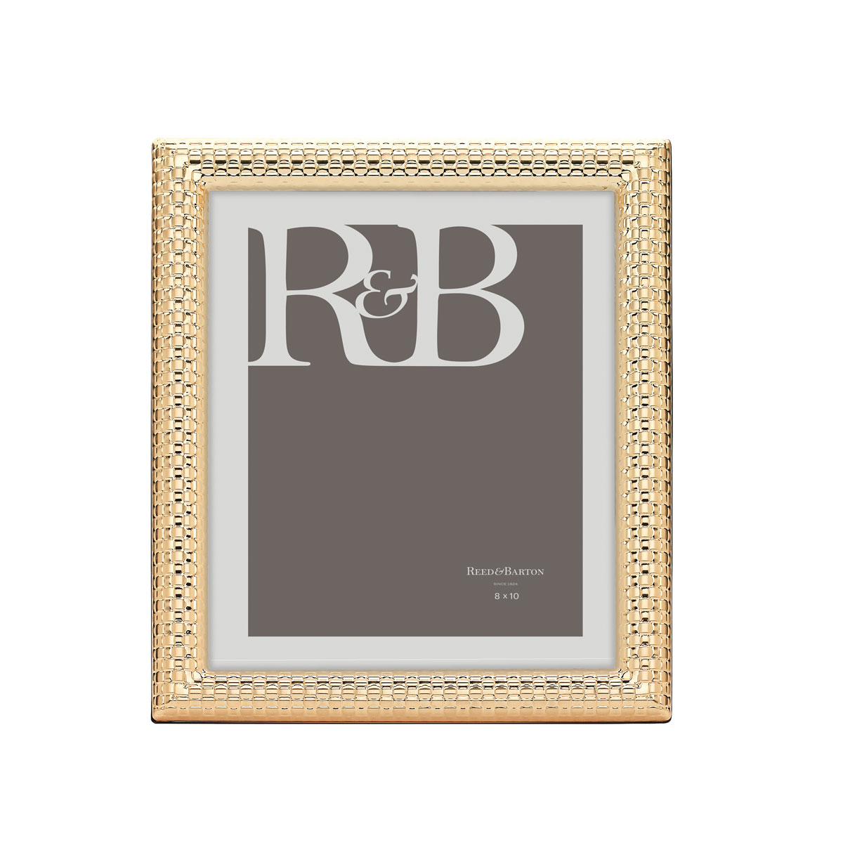 Reed And Barton Watchband Gold 8X10" Picture Frame