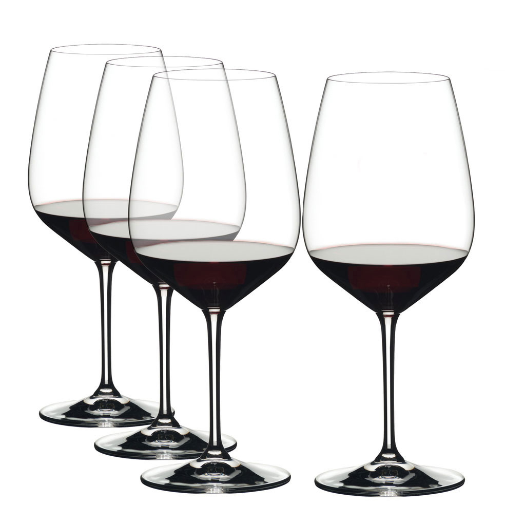 Riedel Extreme Cabernet Merlot Wine Glasses Gift Set, 3+1 Free