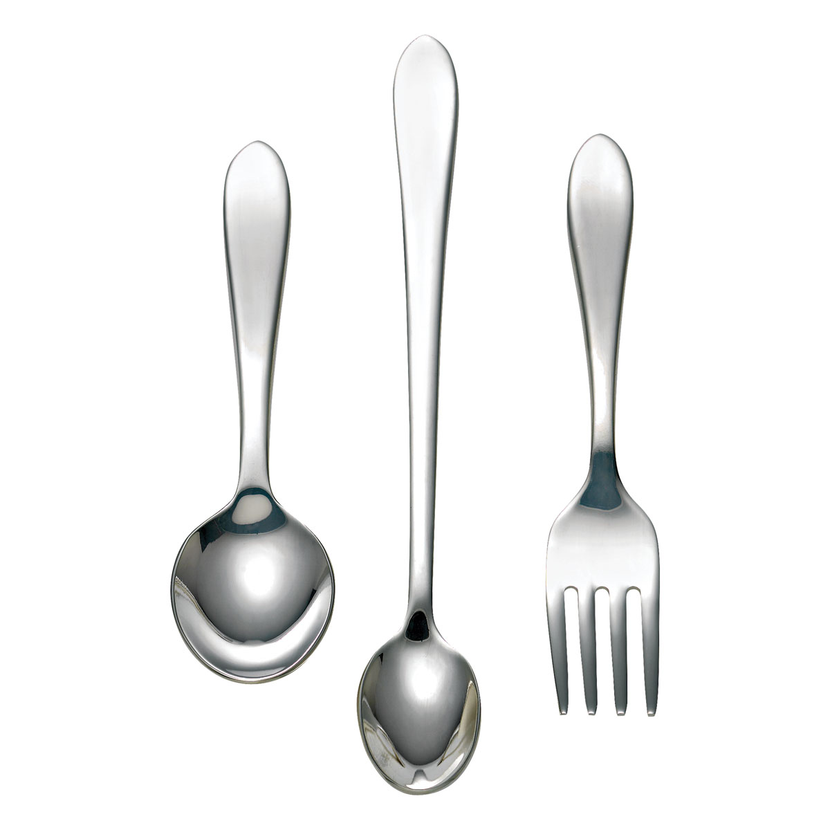 Reed And Barton Stainless Steel 3 Piece Baby Flatware Set