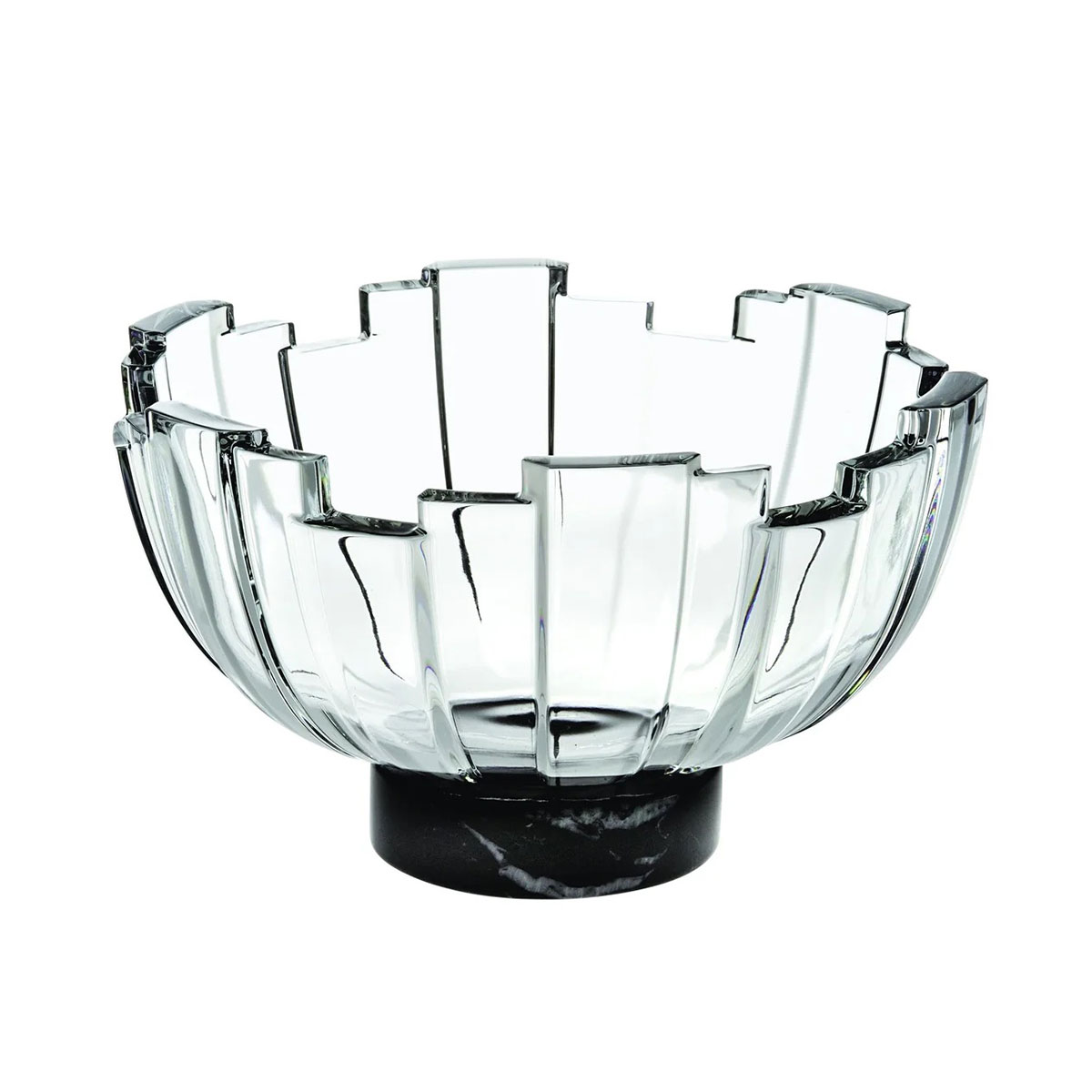 Vista Alegre Crystal Odeon Case with Centrepiece with Marble Base