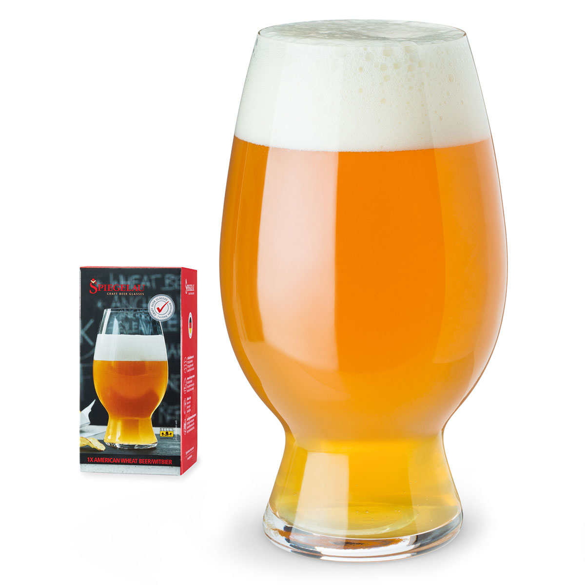 Spiegelau Beer Classics 26.5 oz American Wheat Glass, Single