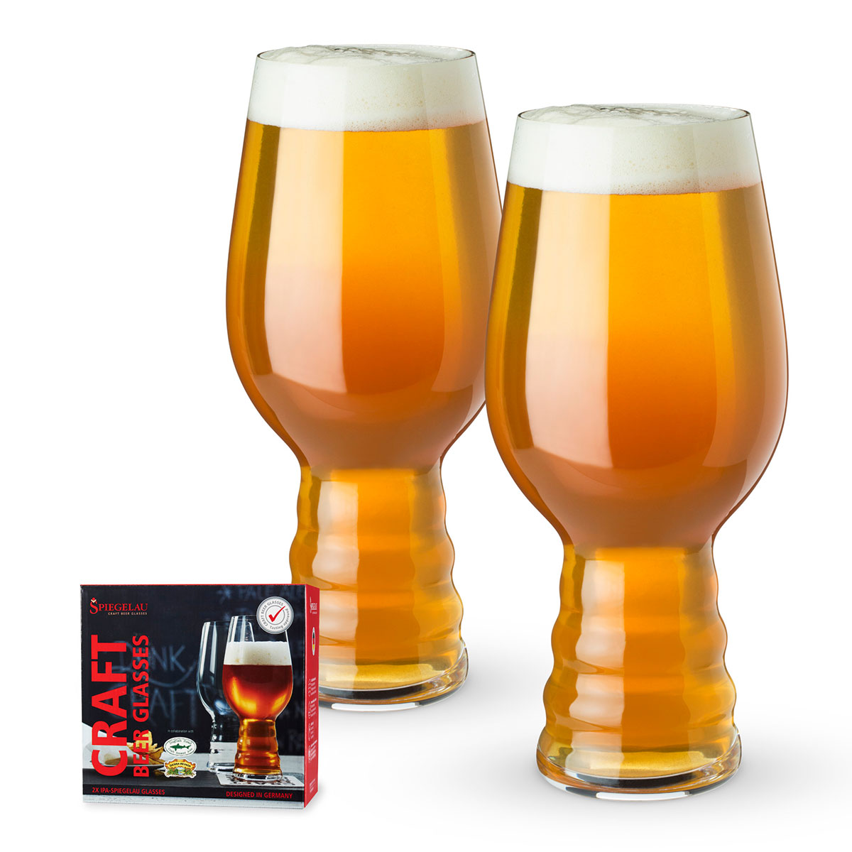 Spiegelau Beer Classics 19.1 oz Craft IPA Glass, Pair