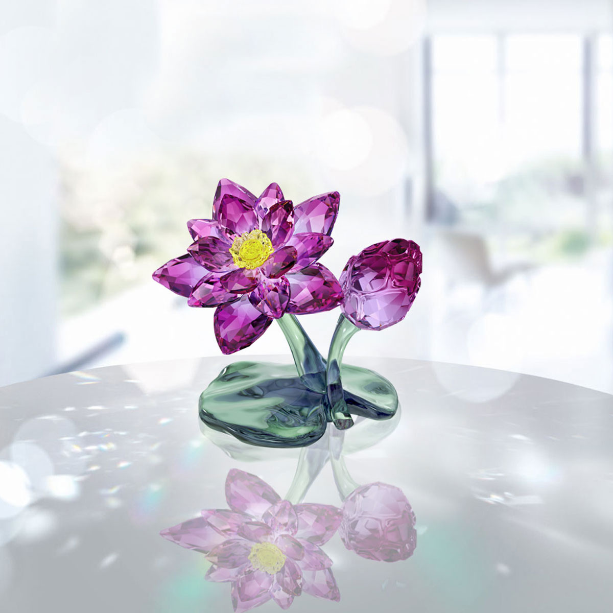 Swarovski Crystal Paradise Lotus Sculpture