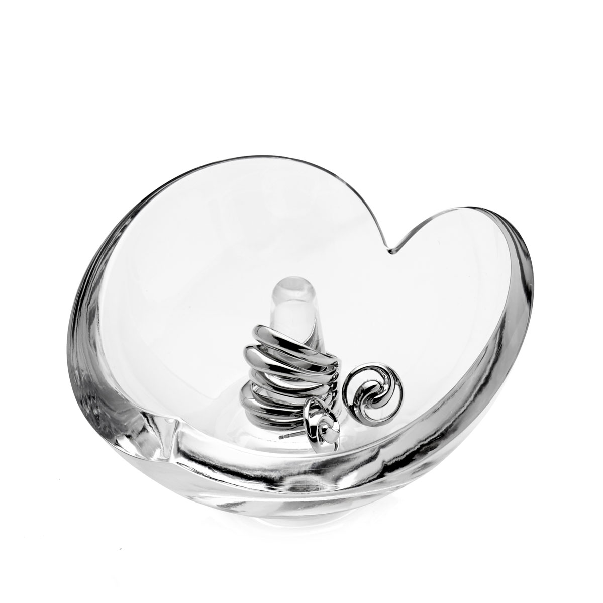 Nambe Crystal Heart Ring Holder