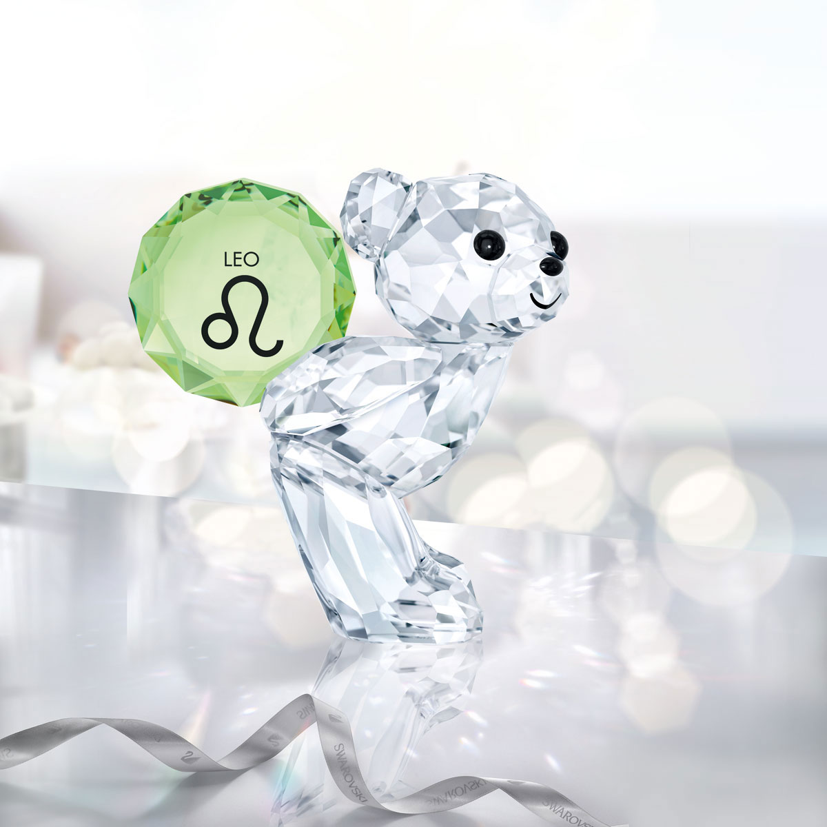 Swarovski Crystal Kris Bear Horoscope Leo Sculpture