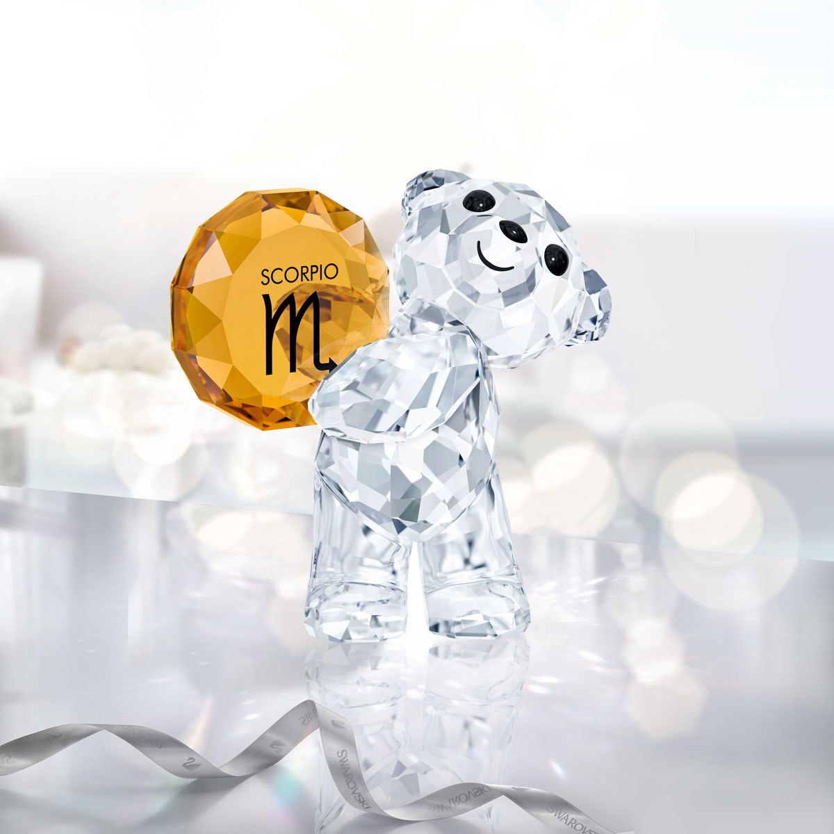 Swarovski Crystal Kris Bear Horoscope Scorpio Crystal Sculpture