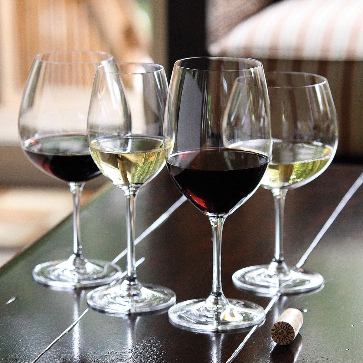 Riedel Vinum, Tasting Wine Glasses, Set Includes 4- Glasses